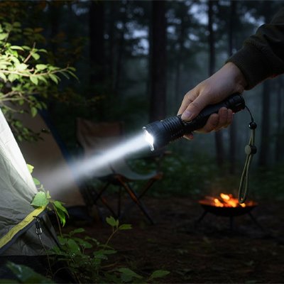 Lampe de poche faisceau puissant