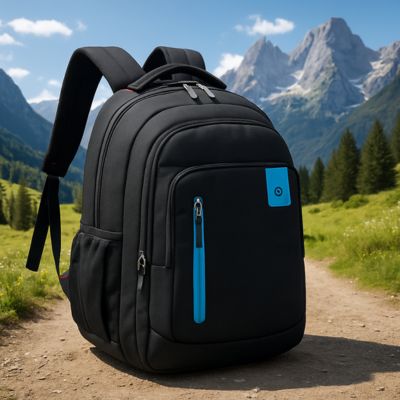 sac à dos reposant dans les alpes