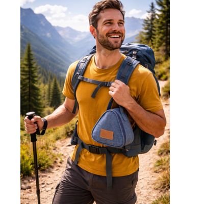 sac isotherme homme en trekking