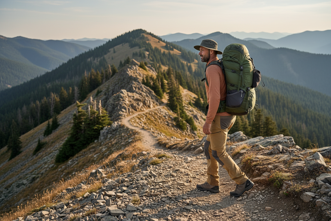 homme en randonnée avec un bon sac à dos 