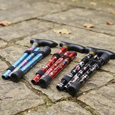 Batons de marche trois coloris 