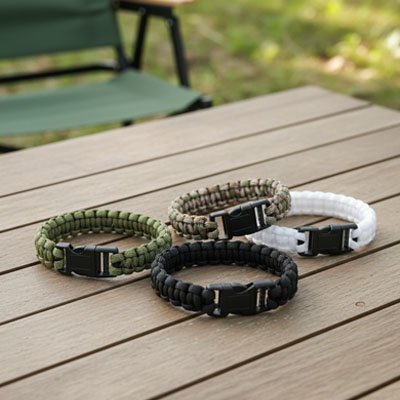 bracelet paracorde quatre couleurs