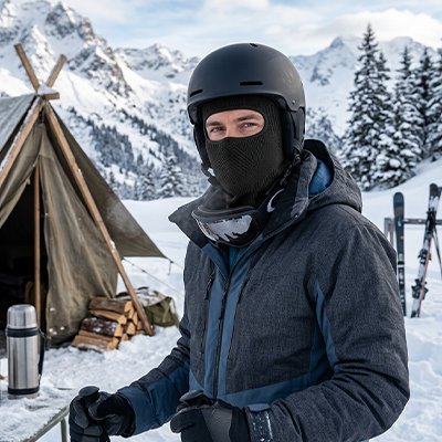cagoule homme en ski
