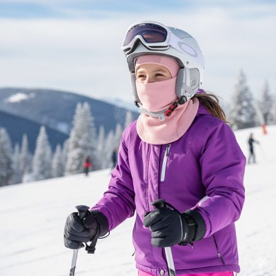 cagoule rose femme en ski