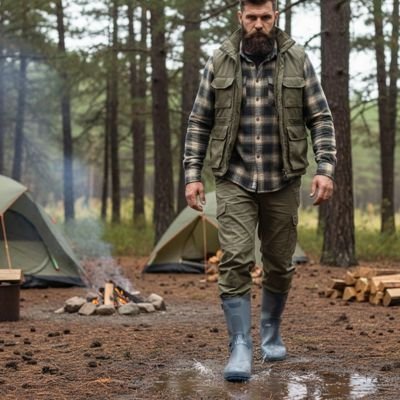 couvre chaussure​ chasseur en forêt