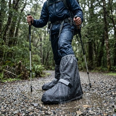couvre chaussure​ noir bande réfléchissante