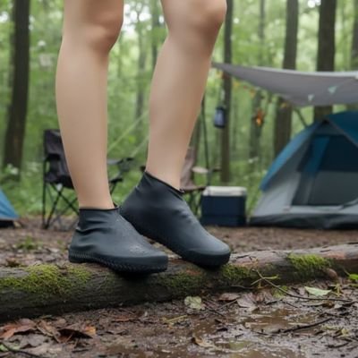 couvre chaussure​s de silicone noir