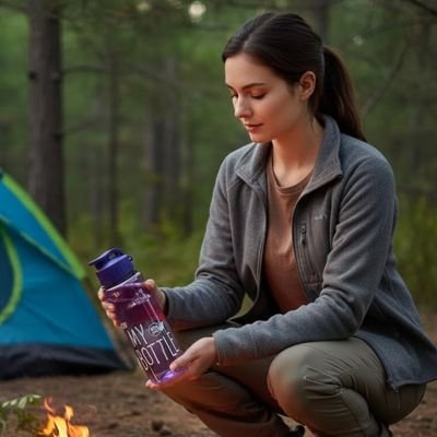 gourde en plastique my bottle mauve