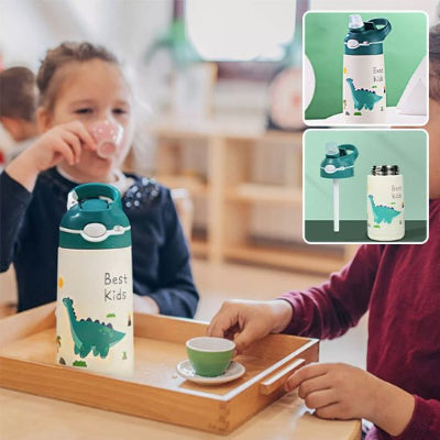 gourde enfant dinosaure vert