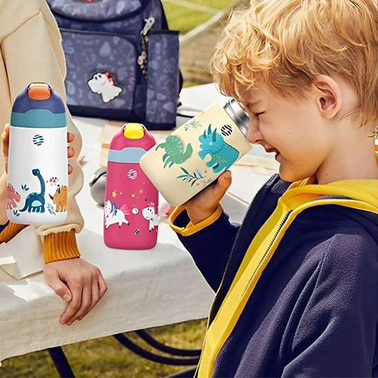 Gourde enfant trois motifs