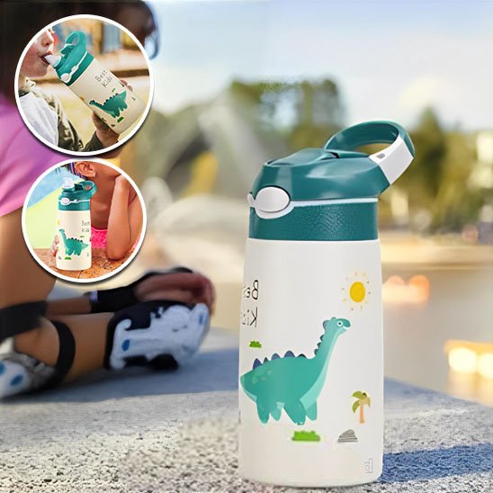 gourde enfant vert et blanc