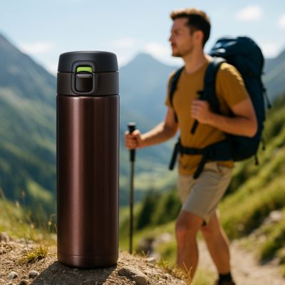 Gourde Isotherme homme en trekking