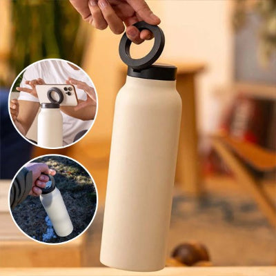 gourde plastique beige pratique