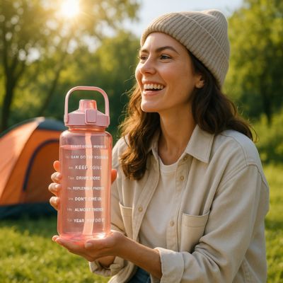 gourde plastique femme camping