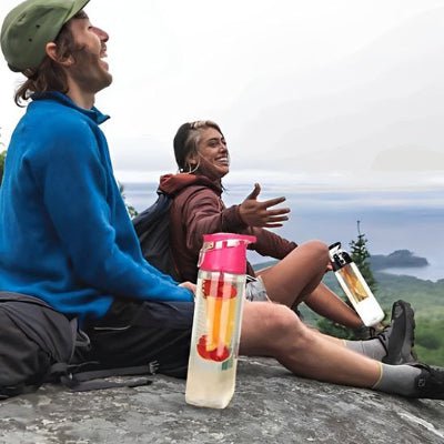 Gourde plastique plein air