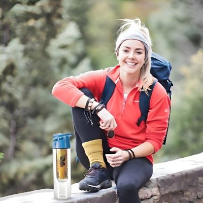 Gourde plastique randonnée