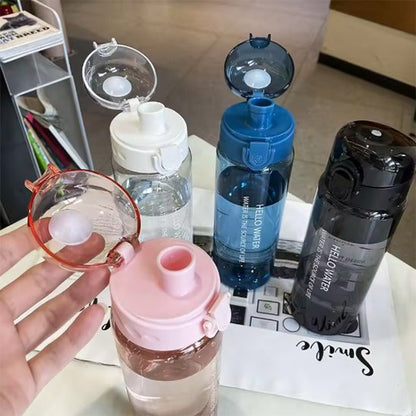 gourde plastique transparents quatre coloris