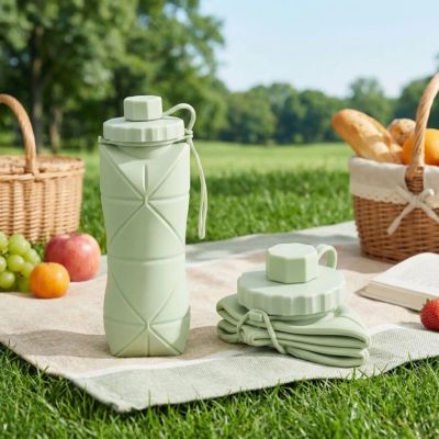 Gourde pliable verte