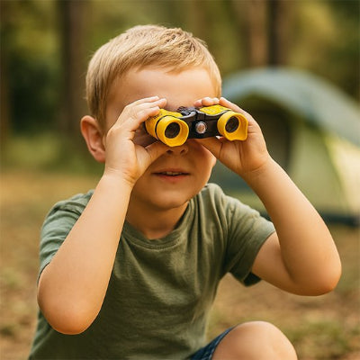jumelle-enfant-jaune