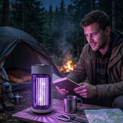 lampe anti moustique lumière mauve
