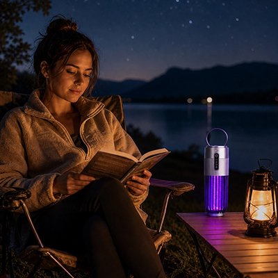 lampe anti moustique mode lumière mauve 