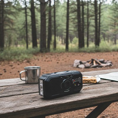 Lampe de poche avec radio
