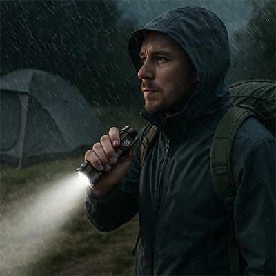 Lampe de poche led en plein air 