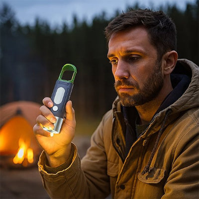 Lampe de poche rechargeable​ avec mousqueton