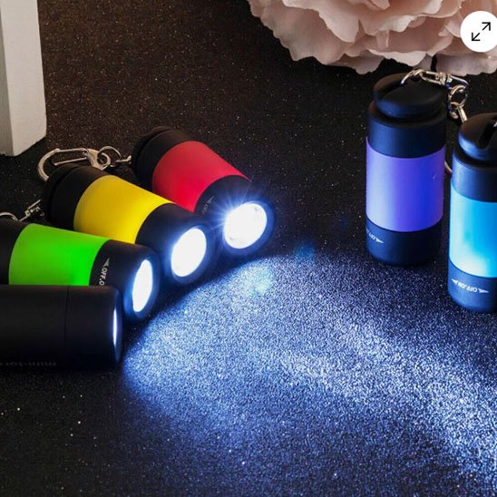 lampe de poche rechargeable multi couleurs 