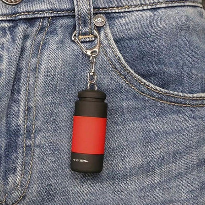 lampe de poche rechargeable rouge pratique 