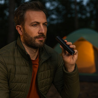 Lampe de poche rechargeable​ utile en camping