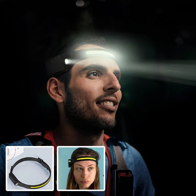 lampe frontale 3 bandes tête