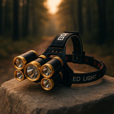 lampe frontale bois pénombre