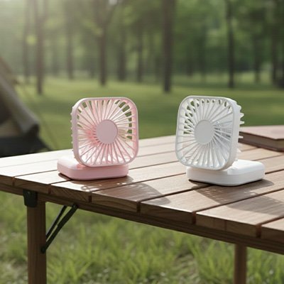 Mini ventilateur portable rose ou blanc