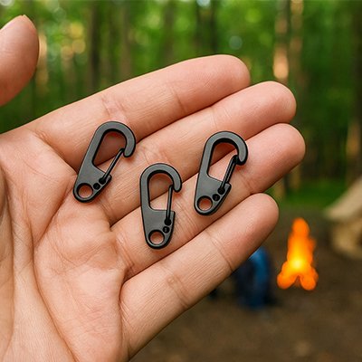 Mousquetons en quantité de trois ou dix pièces