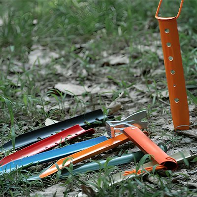 Piquet de tente plusieurs coloris en aluminium