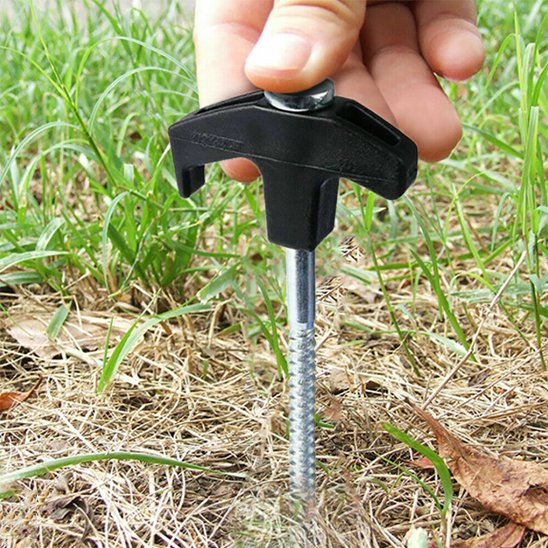 Piquet de tente tête plastique robuste