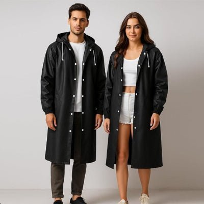 poncho pluie noir unisexe 
