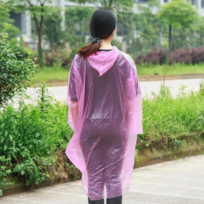 Poncho pluie outdoor rose