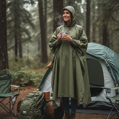 Poncho pluie plein air