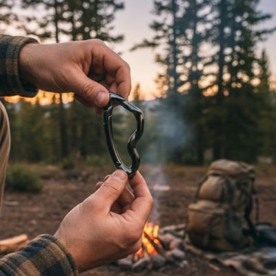 Porte clé mousqueton polyvalent 