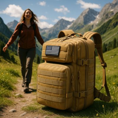sac à dos femme dans les alpes