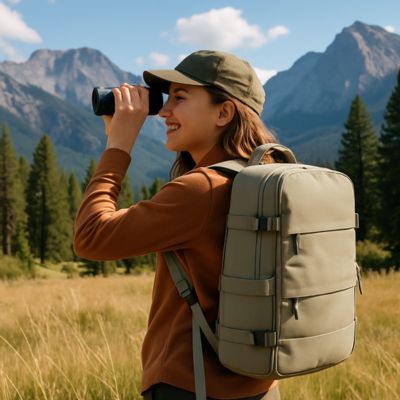 sac à dos femme qui explore 