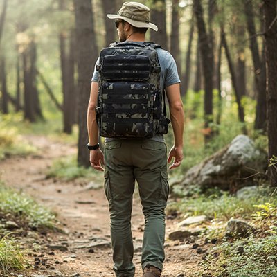 Sac a dos voyage homme qui fait du trekking