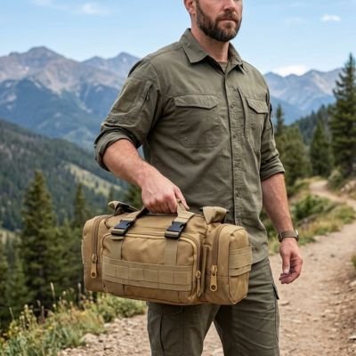 sac banane molle beige pratique