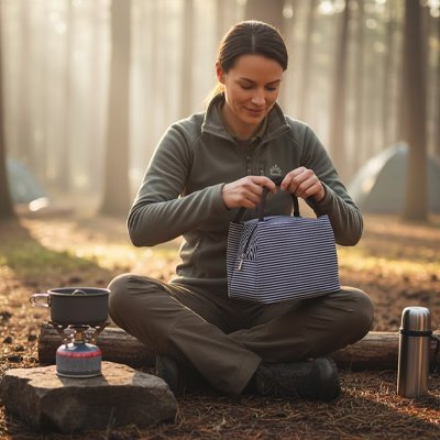 Sac isotherme femme en camping