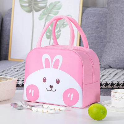 sac isotherme lapin rose