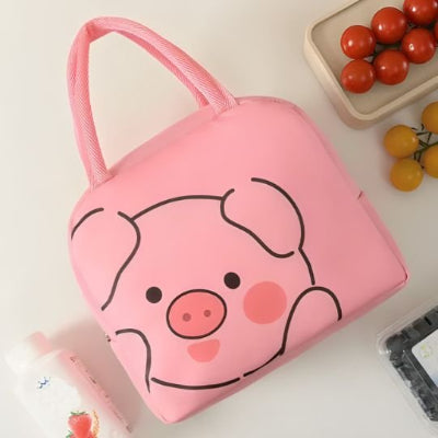 sac isotherme repas cochon rose