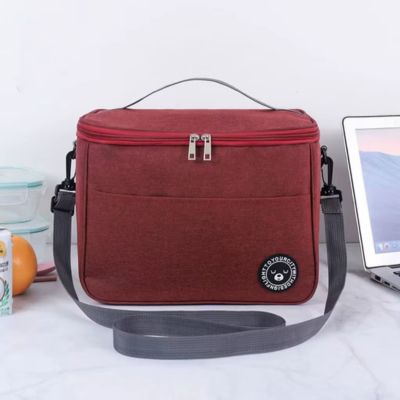 Sac isotherme repas colori rouge