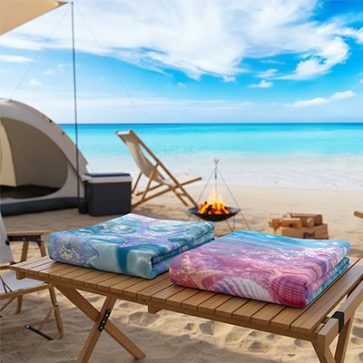 serviette de plage femme deux coloris